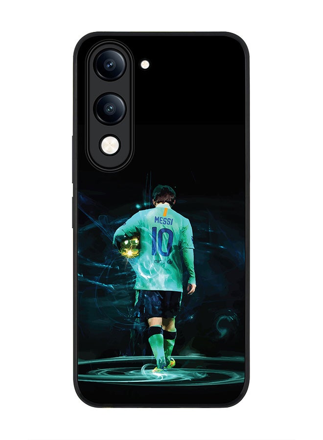 For vivo Y29s 5G / Y19s 5G Case,Slim fit Camera Protection, Shockproof Thin Phone cover  - Golden Messi